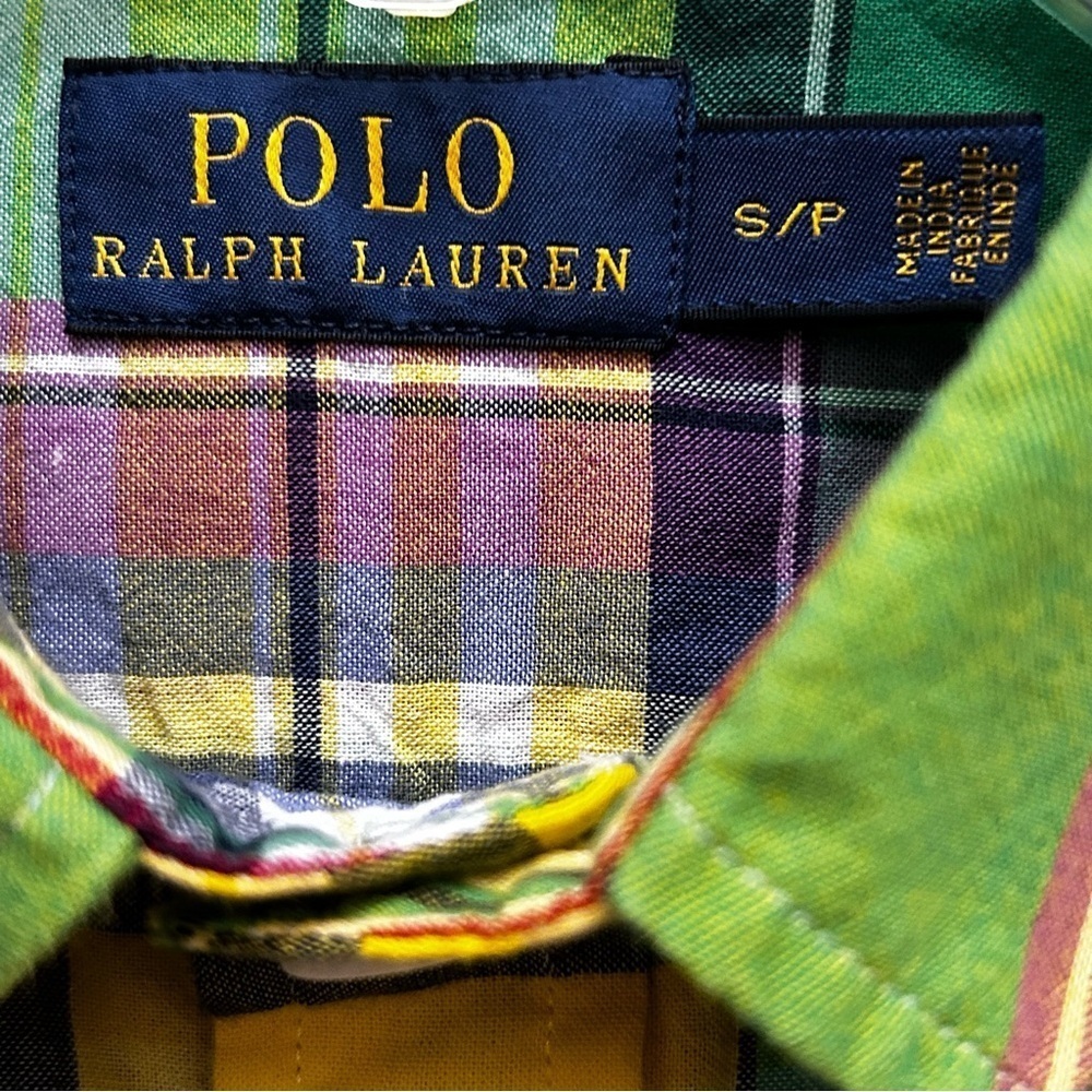 Polo Ralph Lauren Long Sleeve Button Down Multicolor Plaid Shirt - Picture 3 of 7